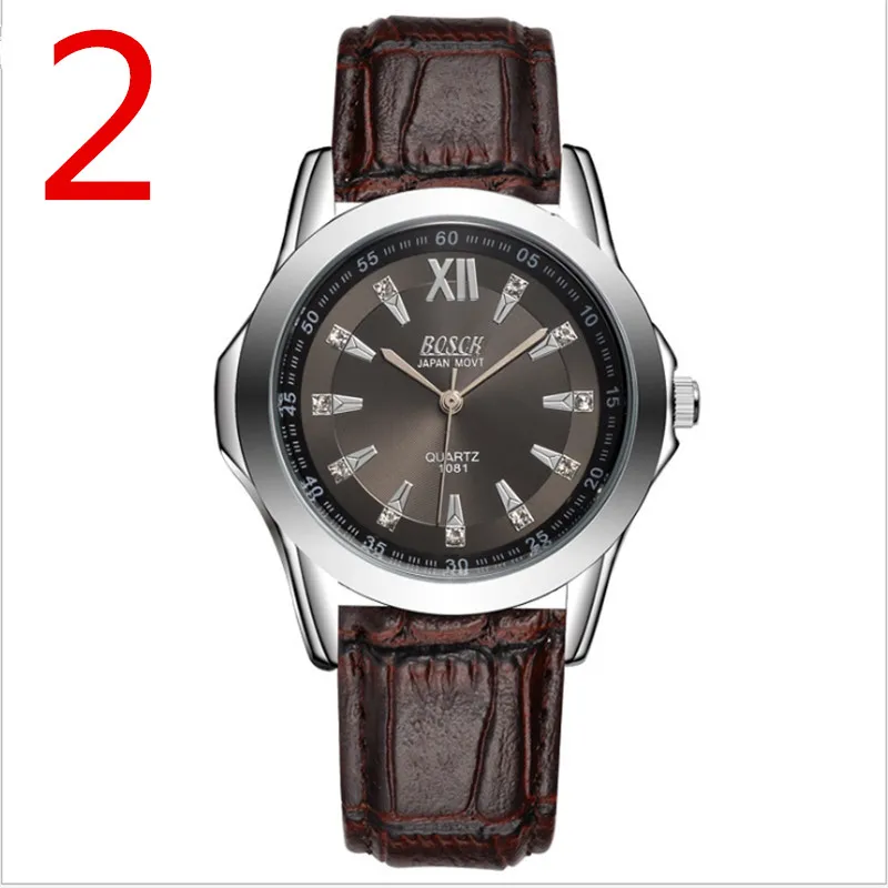 

2018 Men's stainless steel watch band business quartz watch.22