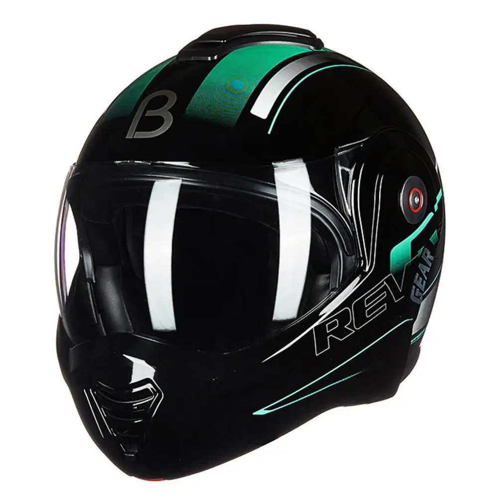 BEON откидной мотоциклетный шлем модульный Открытый анфас шлем мото шлем мотоциклетный шлем Capacete половина шлемы ECE - Цвет: 6