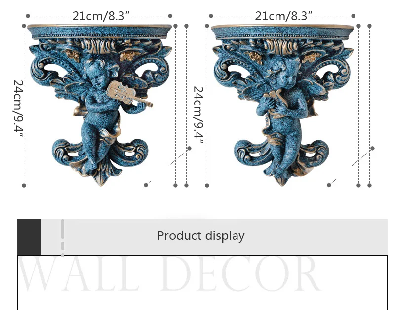 Европейский Креативный винтажный Эрос Купидон Ангел статуэтки стеллажи для хранения орнамент Настенный декор для гостиной полка для хранения украшение дома