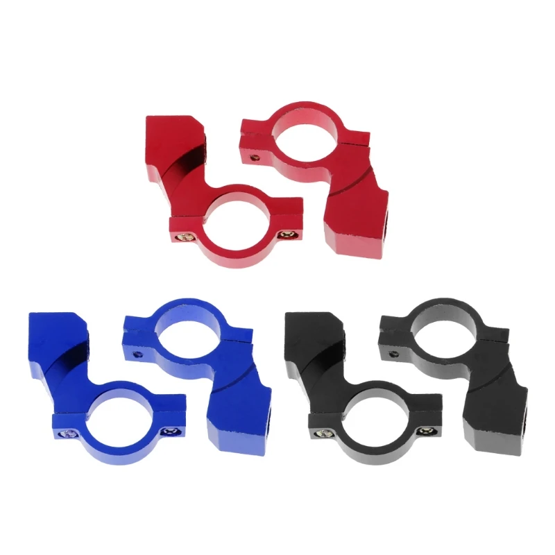 

1 Pair 8mm Aluminum Alloy Motorcycle Handlebar Rearview Mirror Holder Clamp Adaptor Mirror Mounts 3 Colors