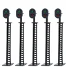 5pcs Model Railway Block Signals Green/Red HO or OO Scale 8cm 12V Led New JTD01 model traffic signal led lights ho scale ► Photo 2/6