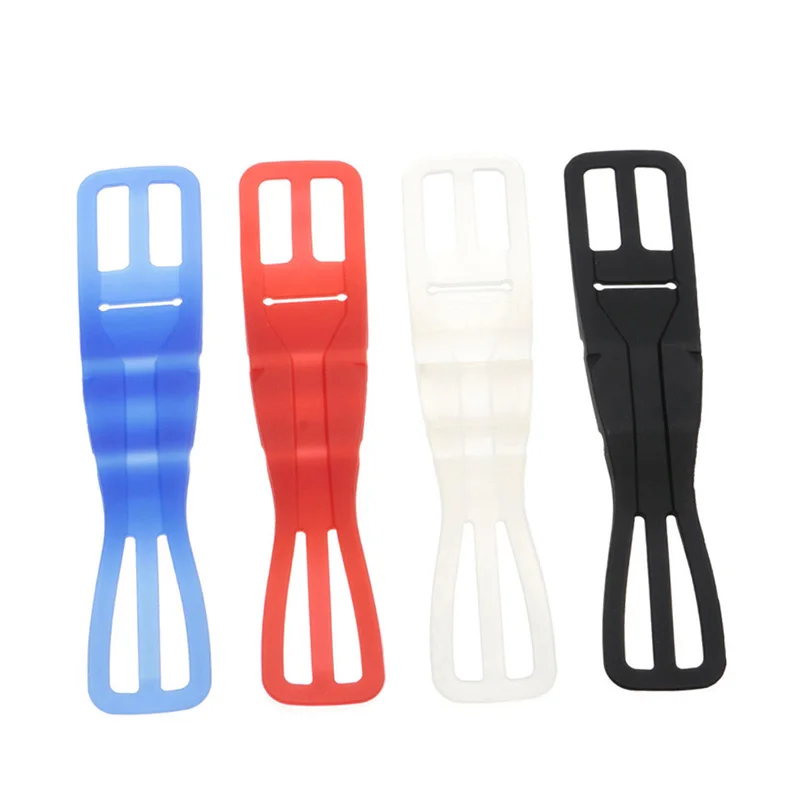 

4 Pcs/Set Universal Mountain Bike Silicone Strap Elastic Flashlight Bandage Bicycle Mount Holder For Mobile Phone YA88