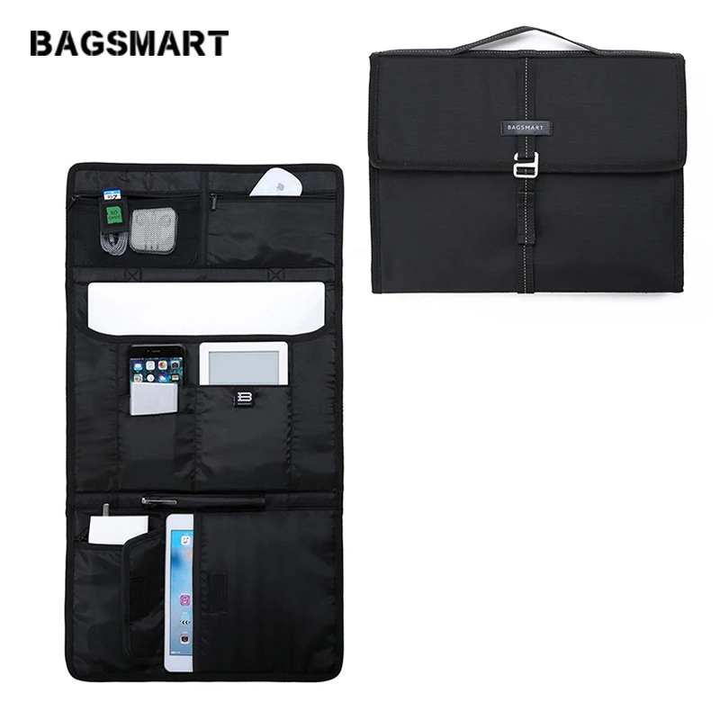 

BAGSMART Travel Electronic Organizer Laptop Bag Briefcase for MacBook Pro13/Macbook Air/ Microsoft Surface Pro/ iPad mini/Kindle