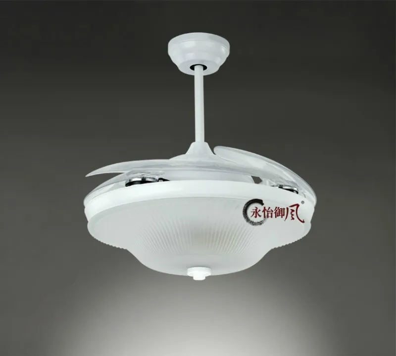 of white compact remote control stealth blade ceiling fan lights ...