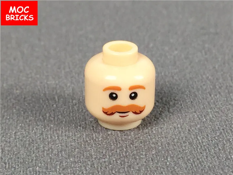 10 шт./лот кубики Moc Мужская и женская фигура голова лицо выражение DIY мини куклы строительные блоки кирпичи игрушки для детей Подарки - Цвет: 8042