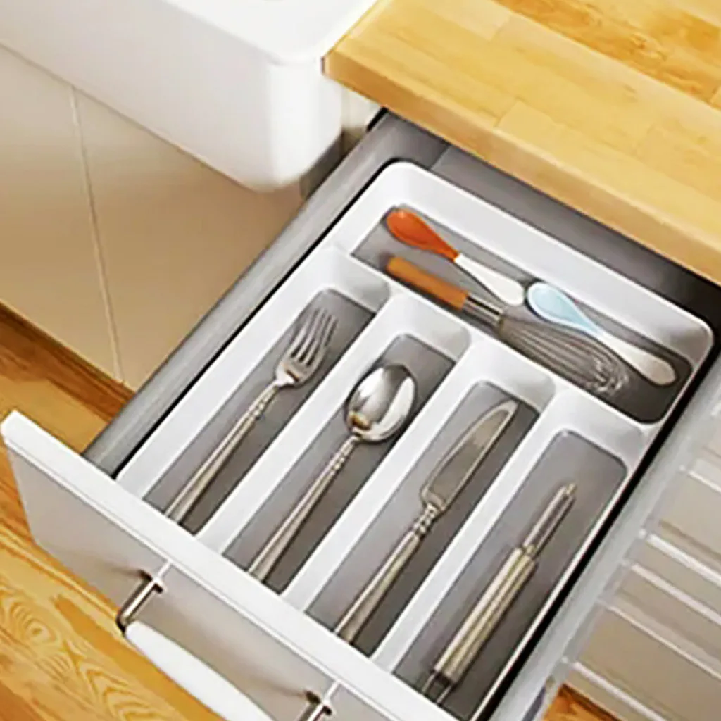 

MadeSmart 5 Comp. Cutlery Tray f/ Kitchen Knife/Spoon/Fork Drawer Organiser Dropshipping Apr30