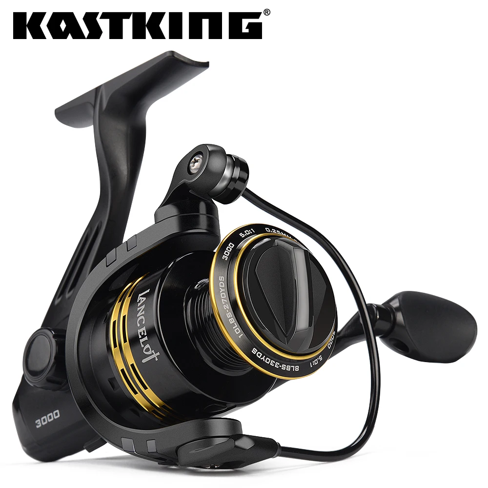 

KastKing Lancelot Spinning Fishing Reel 8KG Max Drag Fishing Reel 2000-5000 Series 5.0:1 Gear Ratio for Bass Fishing Coil