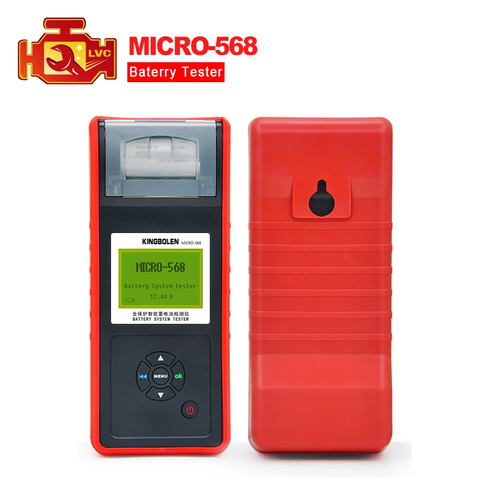 MICRO 568 Car Battery Tester tool For SOH SOC CCA IR for 6v 12v & 24v