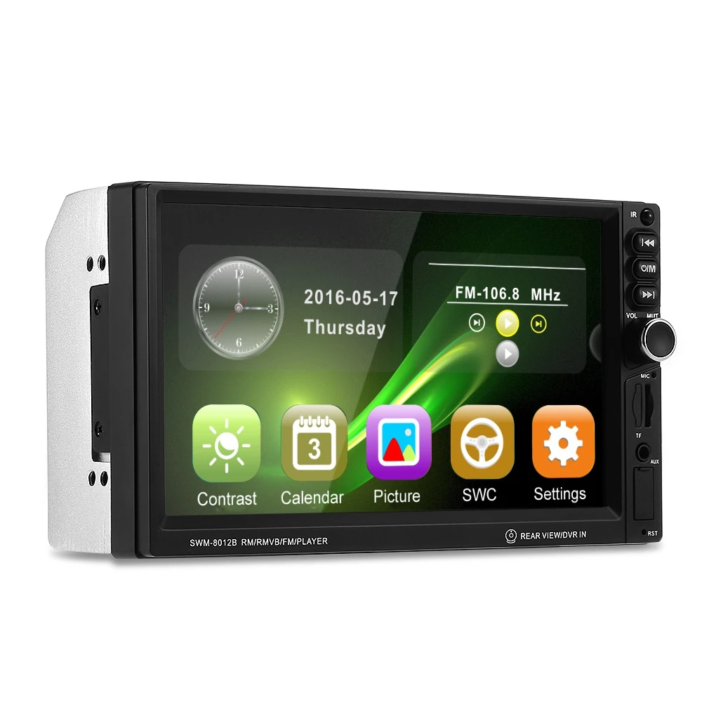 

Universal 7 inch HD Touch Screen Car Radio MP5 Auto Multimedia Player Bluetooth Steering Wheel Control Rear View 2 Din AUX-in