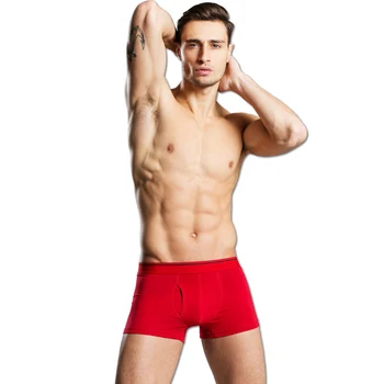 

High Quality Men's Boxers Venting Before Opening Underpant The Waist Trousers Head Bottom Cotton Man Underwear Plus Size M-6XL