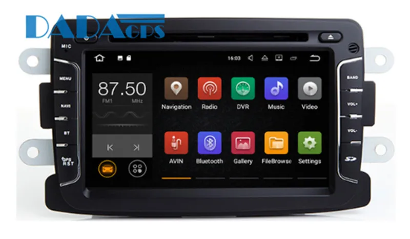 Excellent Newest Android Car Radio DVD Player GPS Navigation Stereo Unit for Dacia Sandero Duster Renault Captur Lada Xray 2 Logan 2 Video 4