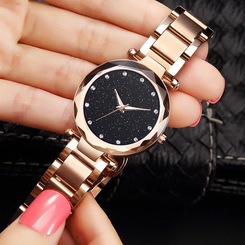 

Modern Fashion Women Quartz Watches Reloj Mujer Relojes Casual Women's Wrist Watch Stainless Steel Belt Ladies Clock Damenuhr