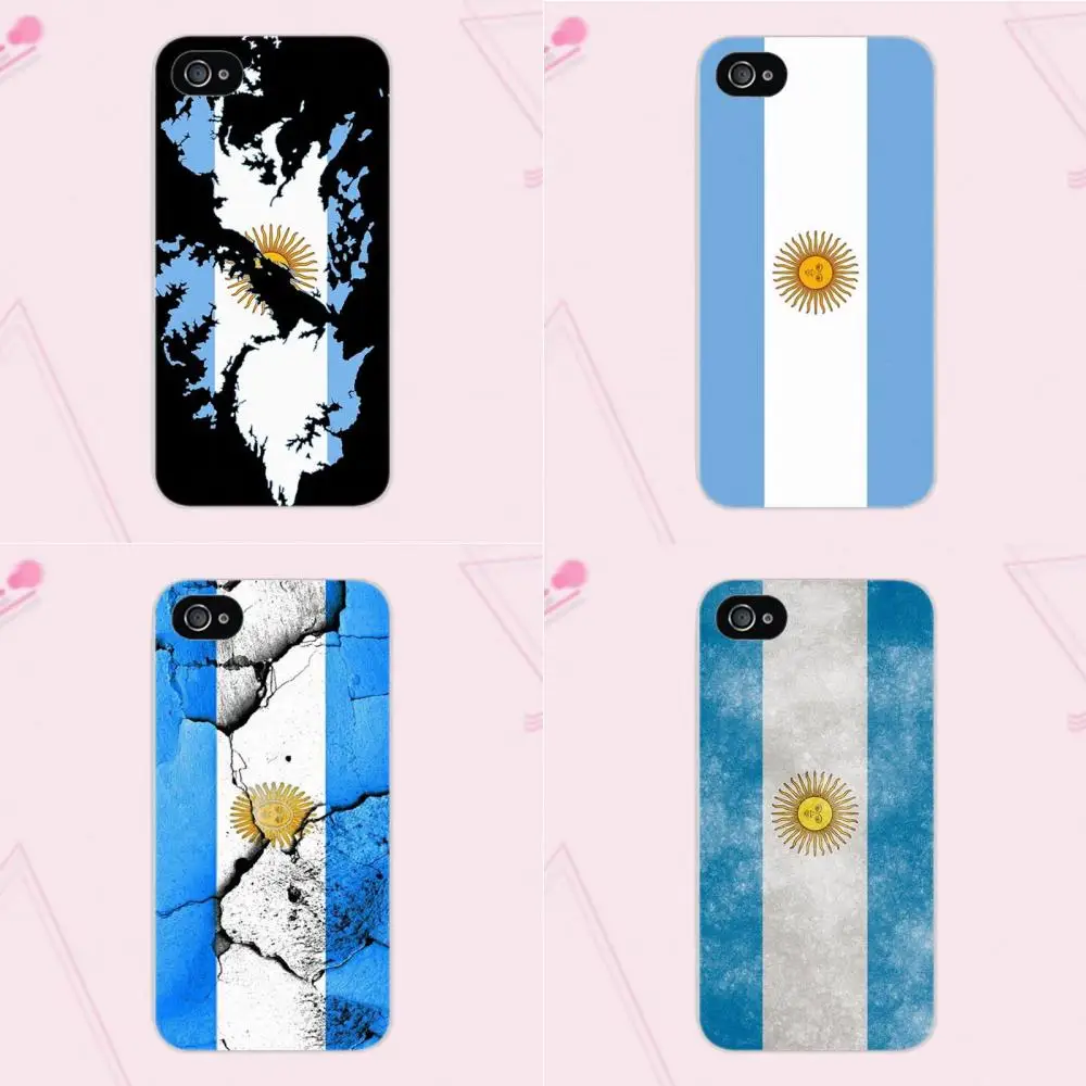 

Retro Ar Argentina Flag Pattern For iPhone 4 4S 5 5C SE 6 6S 7 8 Plus X Galaxy A3 A5 J1 J3 J5 J7 2015 2016 2017 Cell Case