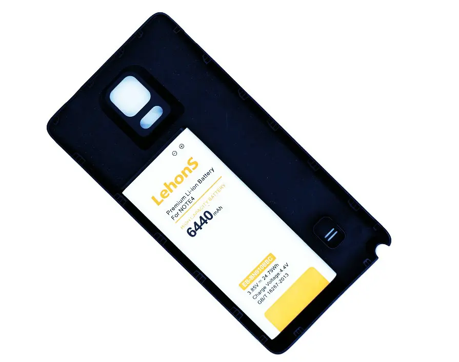 LehonS 6440 mAh/24,79 W EB-BN910BBE Замена телефона Расширенный аккумулятор+ черный чехол для samsung Galaxy Note 4 N9100