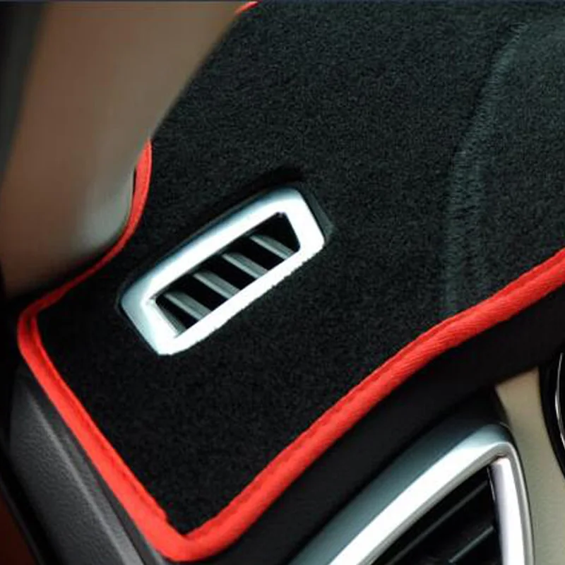TAIJS приборной панели автомобиля крышка приборной панели коврик автомобильный коврик анти-УФ для Ford EcoSport 2013 - Название цвета: Красный