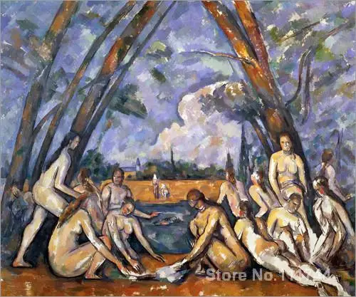 

famous art randes baigneuses Paul Cezanne painting High quality Hand painted