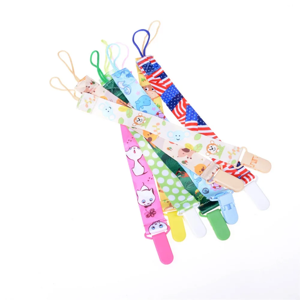 Hot 1pcs Baby Pacifier Clip Chain Ribbon Dummy Holder Soother Clips Leash Strap Nipple For Infant Feeding | Мать и ребенок