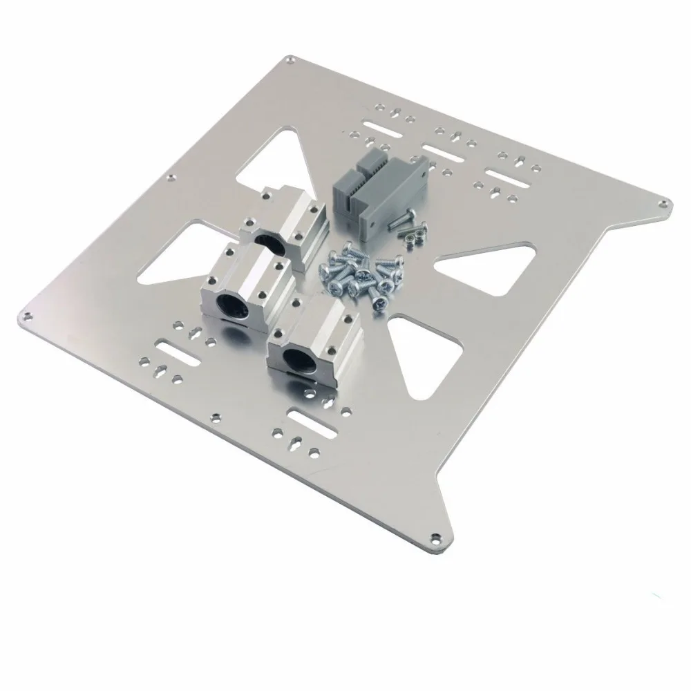 Prusa i3 RepRap 3D Printer Aluminum Y Carriage V2 Plate Kit with SC8UU Bearings