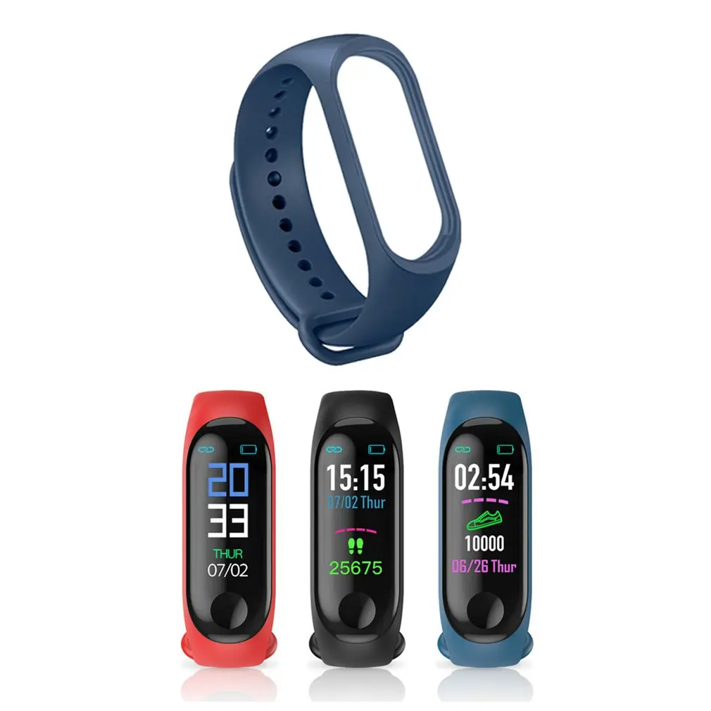 

Smart Watch M3 Strap Mi Band 3 Silicone Bracelet Watchbands FOR USB Charging Watch Replacement Sports Rubber Accessories