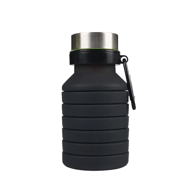 

Folding Silicone Water Bottle Sport Hiking Camping Lightweight Kettle Retractable 550ml Drinkware Outdoor Accessories Supplies