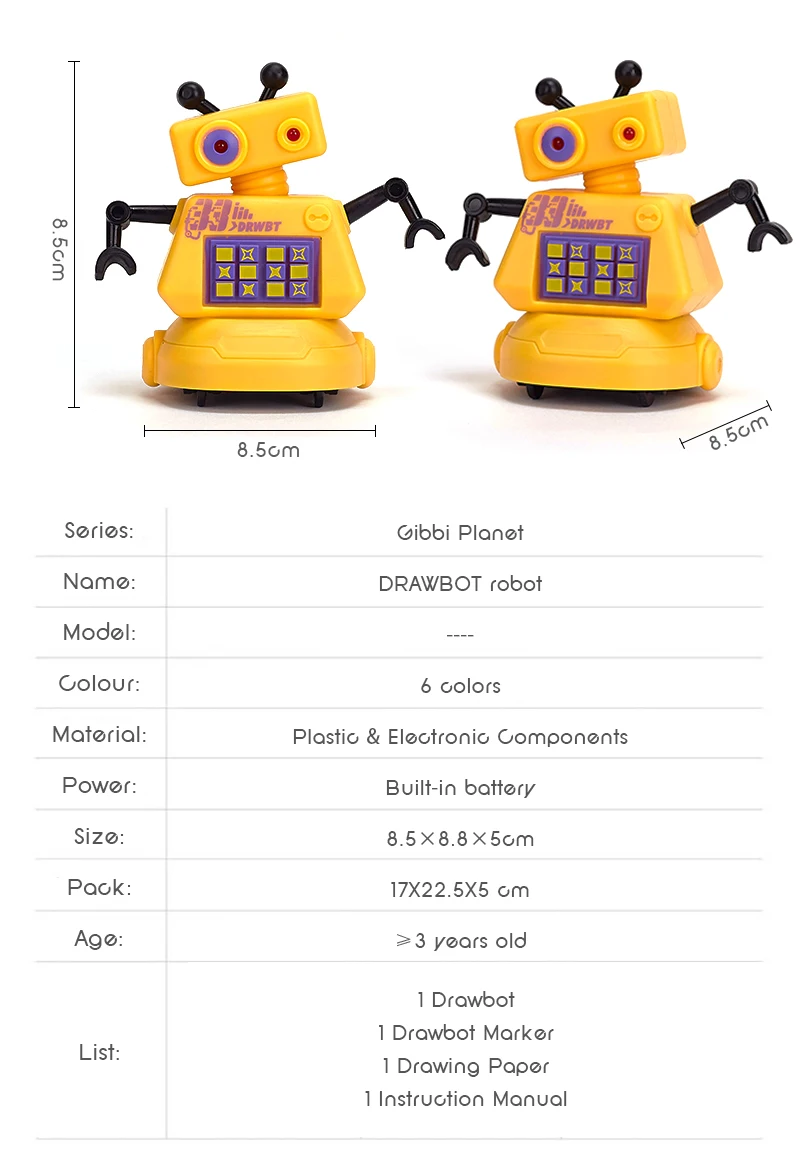 Новинка, игрушки HeLICMax, нарисованная линия, робот Drawbot, линия отслеживания, Gibbi Planet, программирование, игрушки для детей, подарок