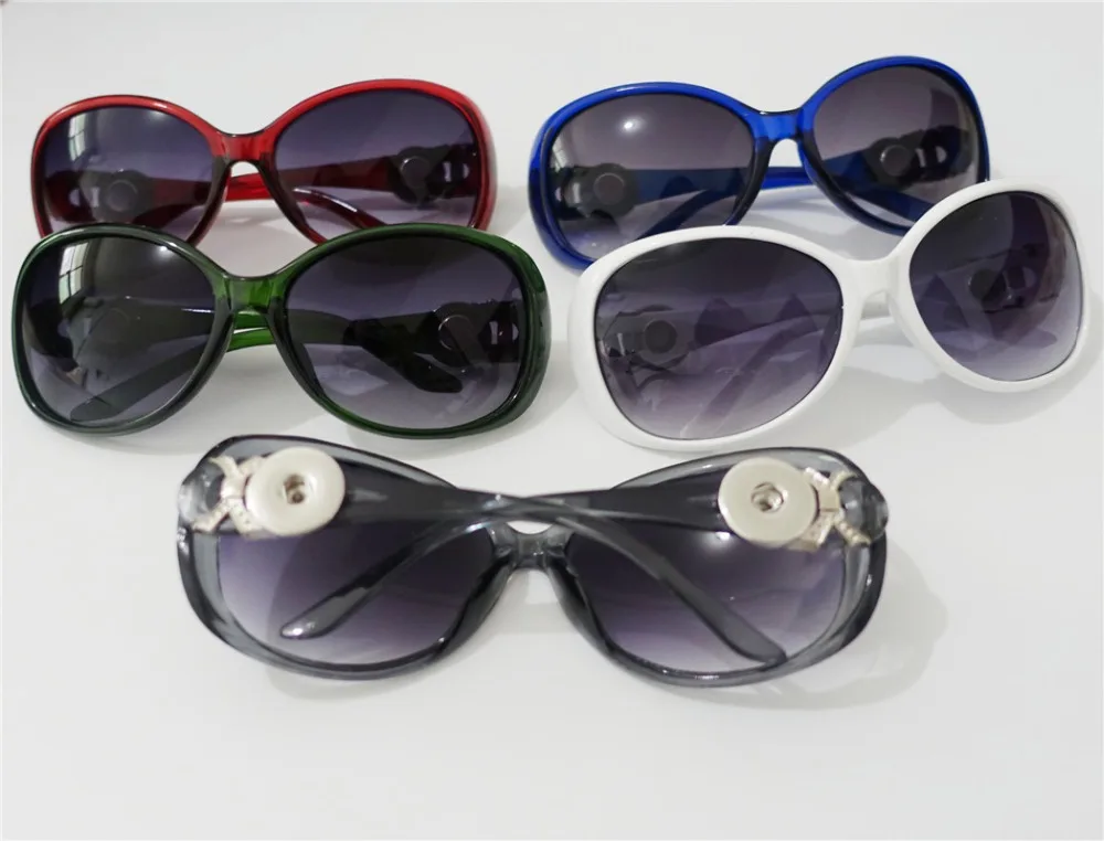 Snap Buttons Sunglasses Retro Bowknot Glasses Eyewear Sunglasses Fit