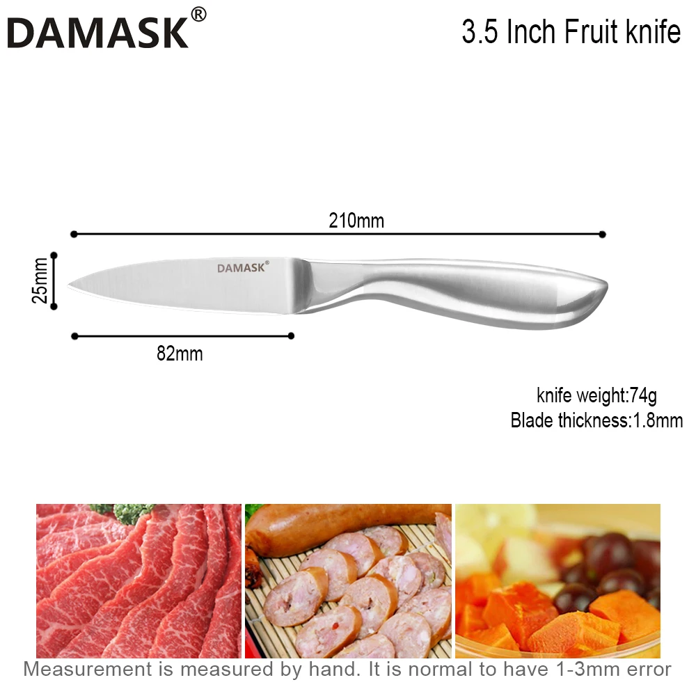 Дамасский нож для нарезки филе кухонный нож универсальный нож для стейка профессиональный нож шеф-повара для очистки овощей Мясо Кливер Высший сорт