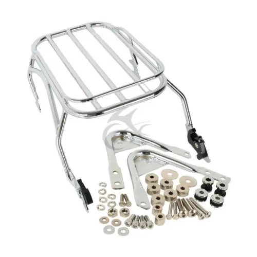 Motorcycle Luggage Rack w/ Docking Hardware For Harley Davidson Touring FLHX FLTR FLHT Road King 1996-08 07 06 05