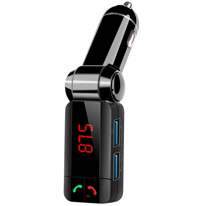 vee tumor sterk Original Bc06s Bluetooth Car Kit Bt Hands-free Calling Fm Transmitter Mp3  Player Dual Usb Charger With Current Voltage Detector - Bluetooth Car Kit -  AliExpress