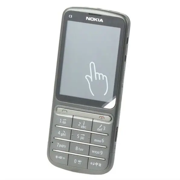 Оригинальный Nokia C3 01 мобильный телефон русская клавиатура разблокирована