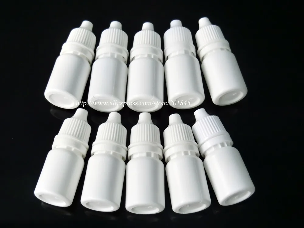 

500Pcs New Arrive Empty Plastic Squeezable Liquid Dropper Bottle With Childproof Cap 5ml