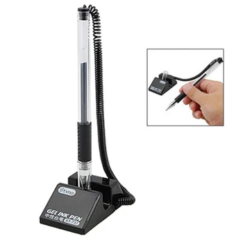 

BLEL Hot Black Ink Gel Pen 0.5mm With String Joint For Office Desk Reception