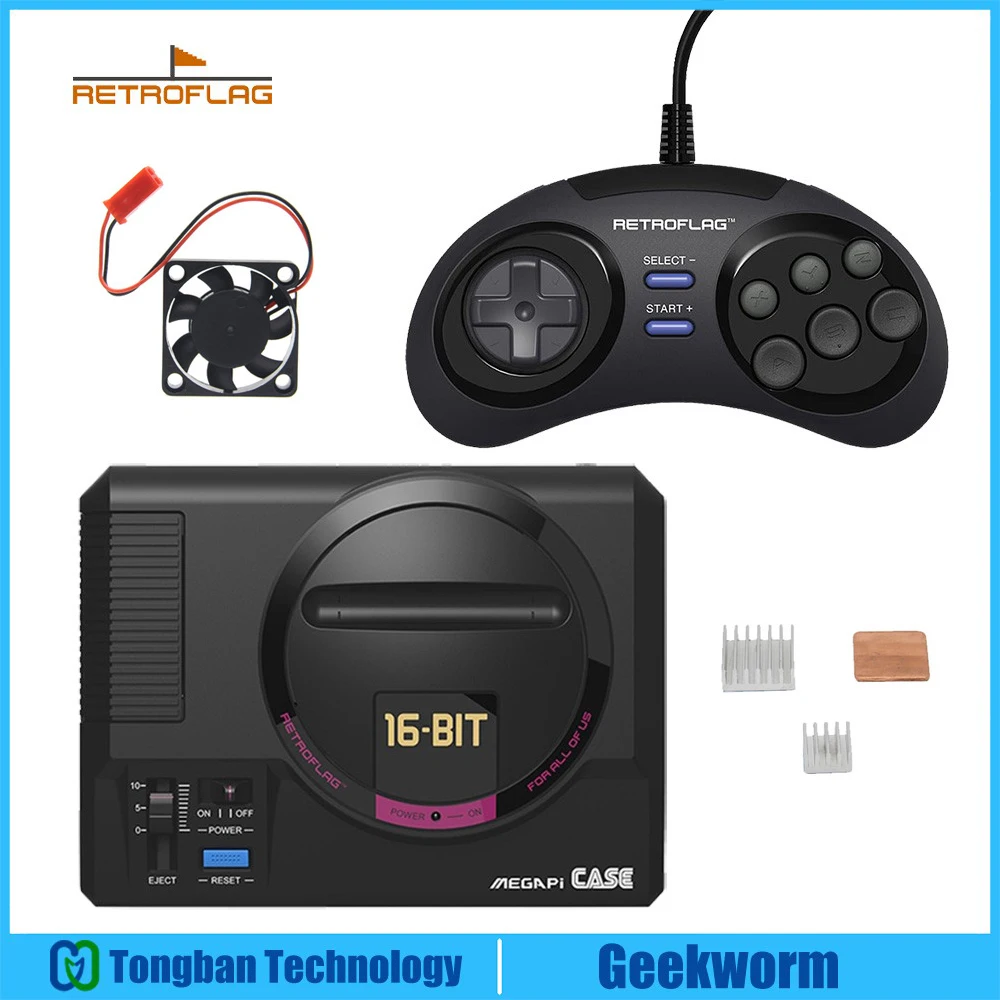 MEGAPi Case Retroflag Retropie MD Raspberry Pi игровая консоль + USB проводной геймпад игровой