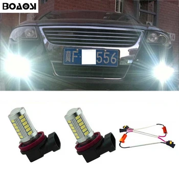 

BOAOSI 2x Super White 9006 HB4 5630 CREE Chip LED Fog Light Driving Bulbs No Error for VW Golf 6 MK6 Scirocco T5 Transporter