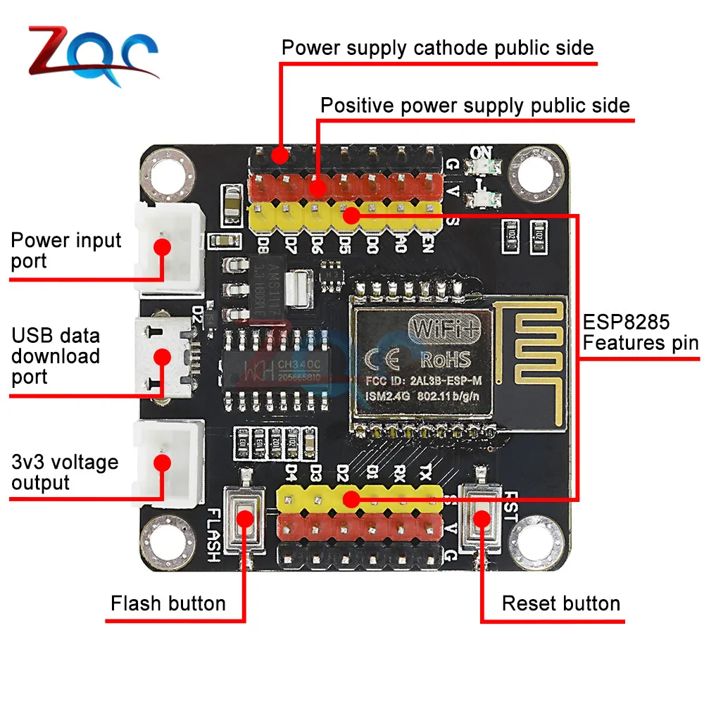 ESP8285 ESP M2 CH340 CH340G Wi Fi беспроводная плата разработки IOT SPI Micro USB модуль для Arduino M3