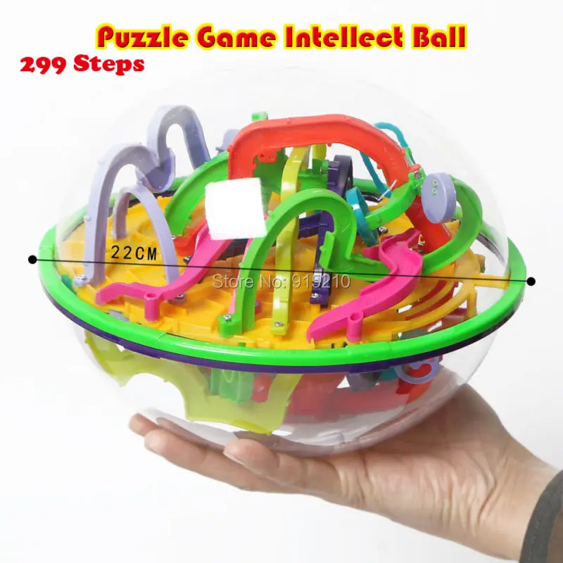 299 level 3D Magic Maze Ball perplexus magical intellect ball educational toys Marble Puzzle Orbit game