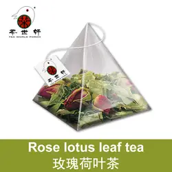 3g * 10 шт. Китай натуральный травяной чай розы листьев лотоса чай теряют вес похудения красота обслуживания для отдыха кишечника