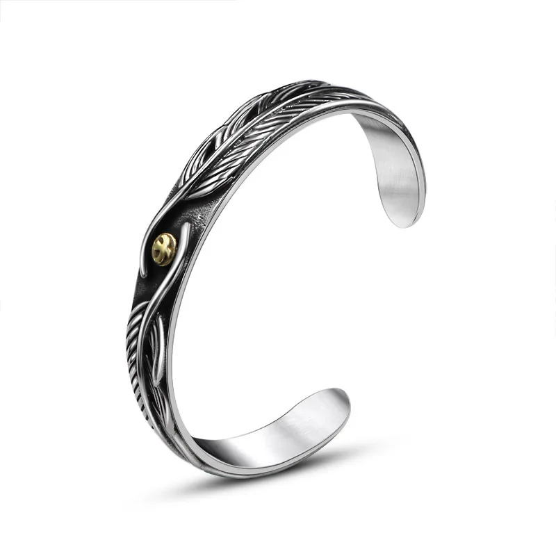 

2019 Armbanden Voor Vrouwen Pulseiras Feminina Bangle Wholesale Opening Resto Ancient Ways Male Birds Jinding Lady Sz037 Steel