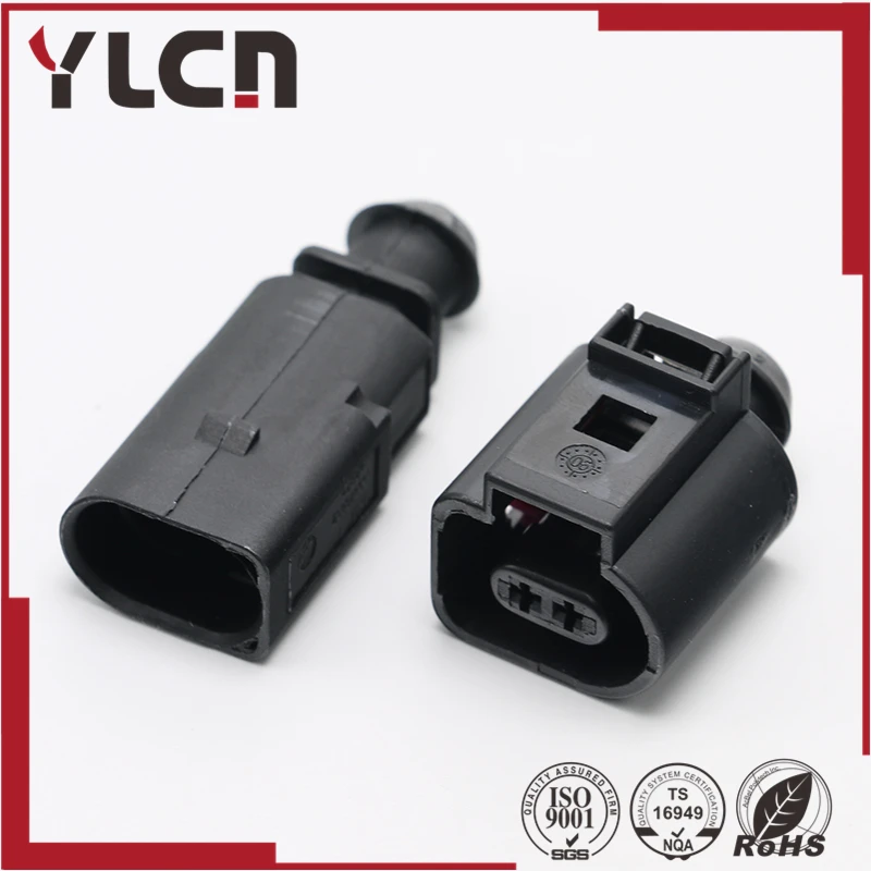 

1 set 2 Pin 1.5mm 1J0973802/1J0973702 Auto Temp sensor plug, VW fuel injector connector