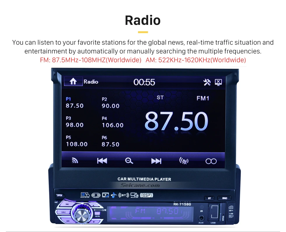 Flash Deal Seicane 1 Din 7 inch Universal Car Radio GPS Navigation Support DVD Player Canbus AUX Bluetooth 6 Flash Deal Seicane 1 Din 7 inch Universal Car Radio GPS Navigation Support DVD Player Canbus AUX Bluetooth 6