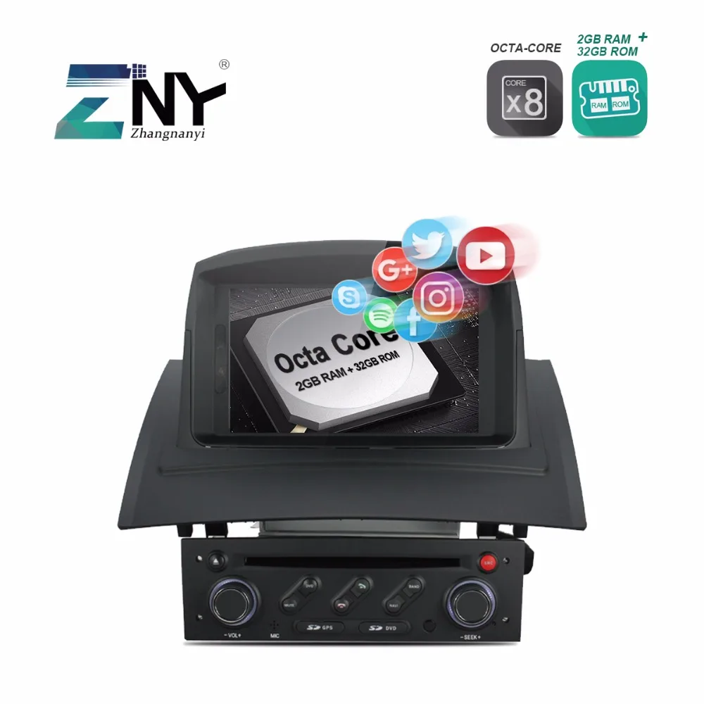 Cheap Android 8.0 Auto Radio For Renault Megane 2 2005-2009 Fluence 7" Car Stereo RDS FM Audio Video GPS Navigation Headunit Carplay 1
