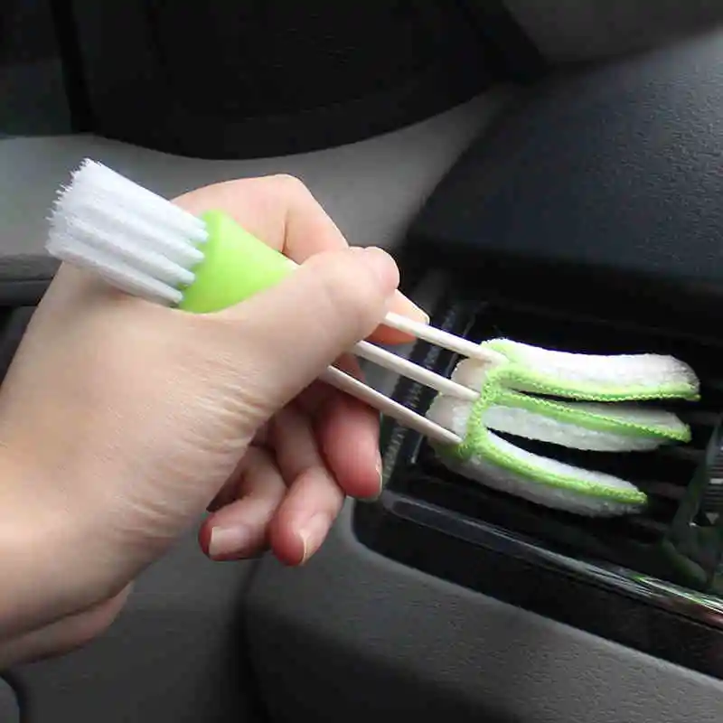 The best portátil de doble extremo de ventilación de coche limpiador de hendiduras cepillo de persianas de limpieza de teclado cepillos de limpieza 889