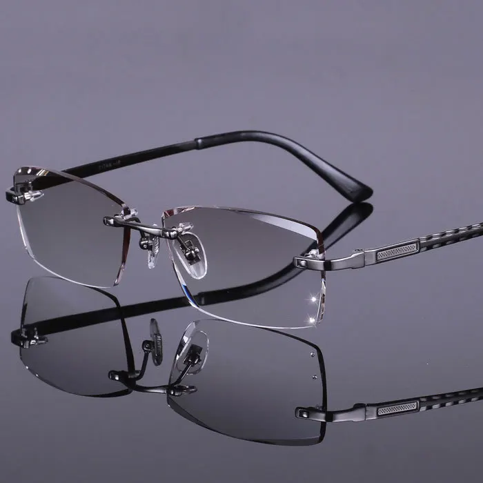 Оправа для очков, алмазная оправа, модные и устойчивые титановые оправа для очков, унисекс, украшения, оптические очки