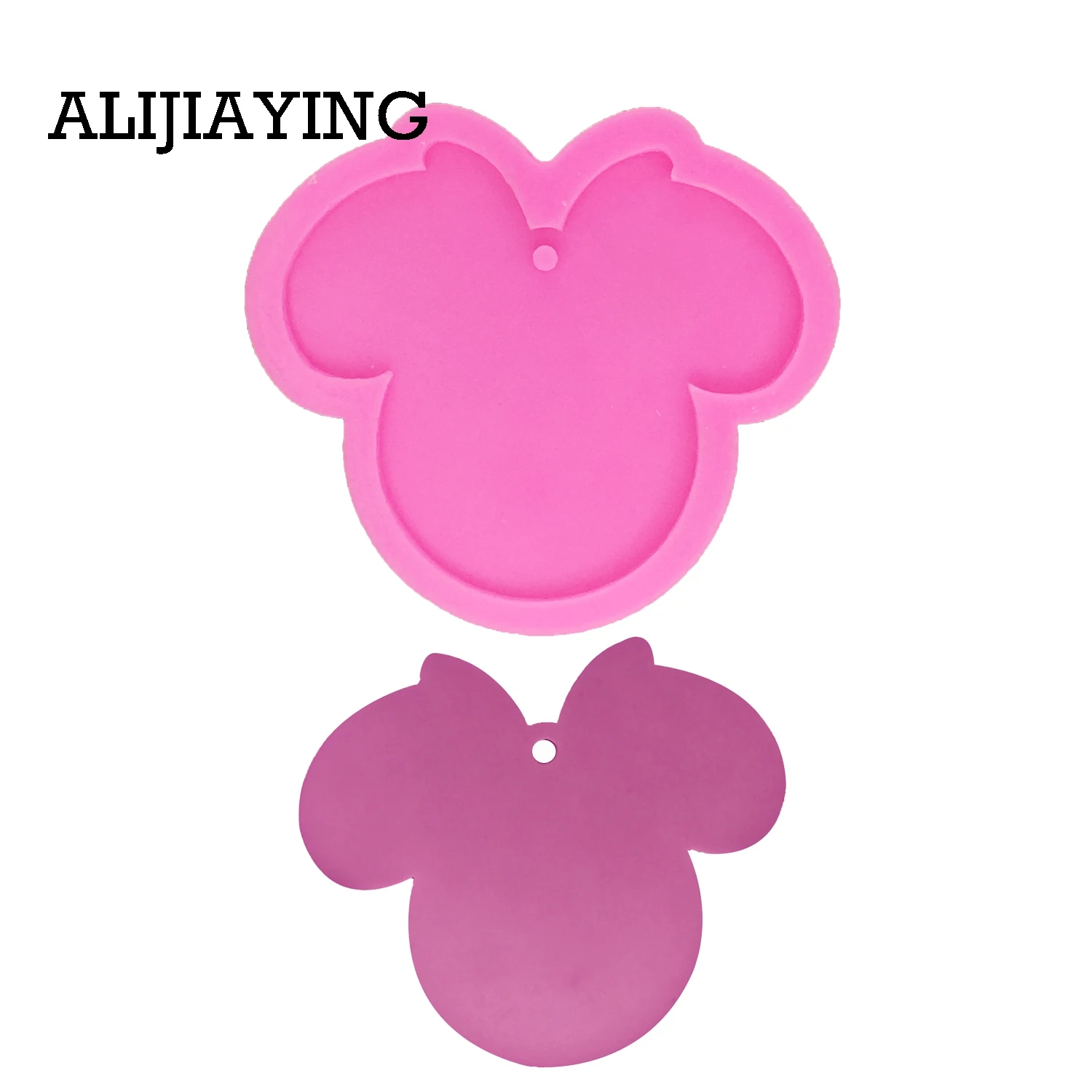 

DY0060 DIY shiny Cartoon mouse head shape silicone mold for key chains Accessories Resin Clay Mold crafts tools moulds jewelry