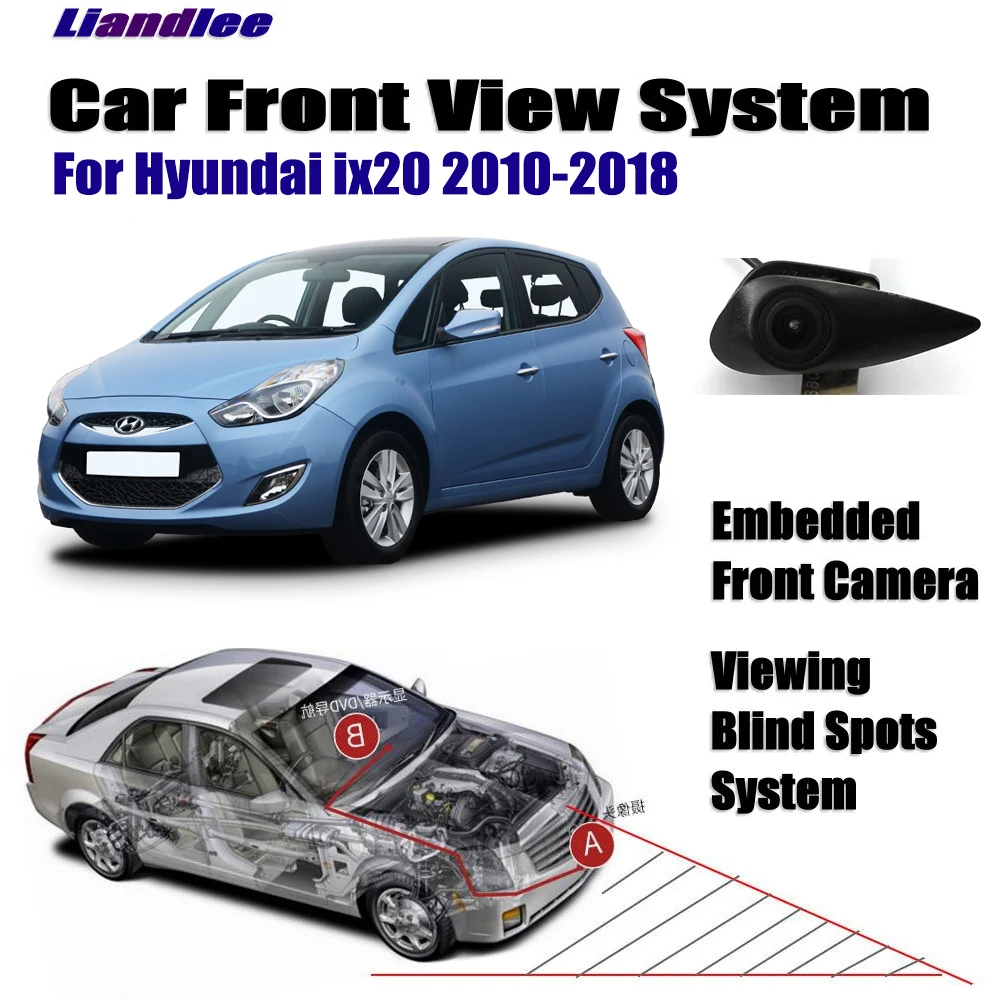 Liandlee Авто CAM автомобиля вид спереди Логотип Встроенная камера для hyundai IX20 2010-(не обратная камера заднего вида