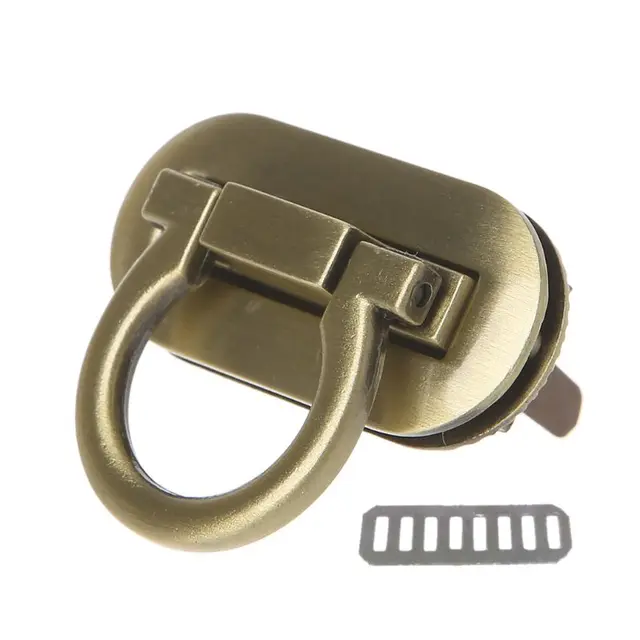 1Pc Metal Clasp Turn Lock Twist Locks for DIY Handbag Craft Bag Purse