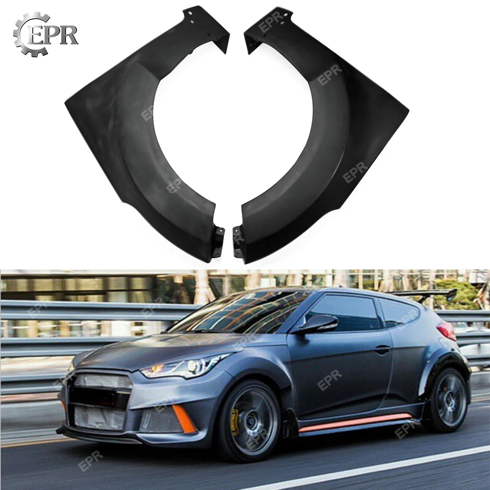 FRP Front Fender For Hyundai Veloster Glass Fiber Lordpower Wide Body Front Fender Tuning Trim Accessories For Veloster
