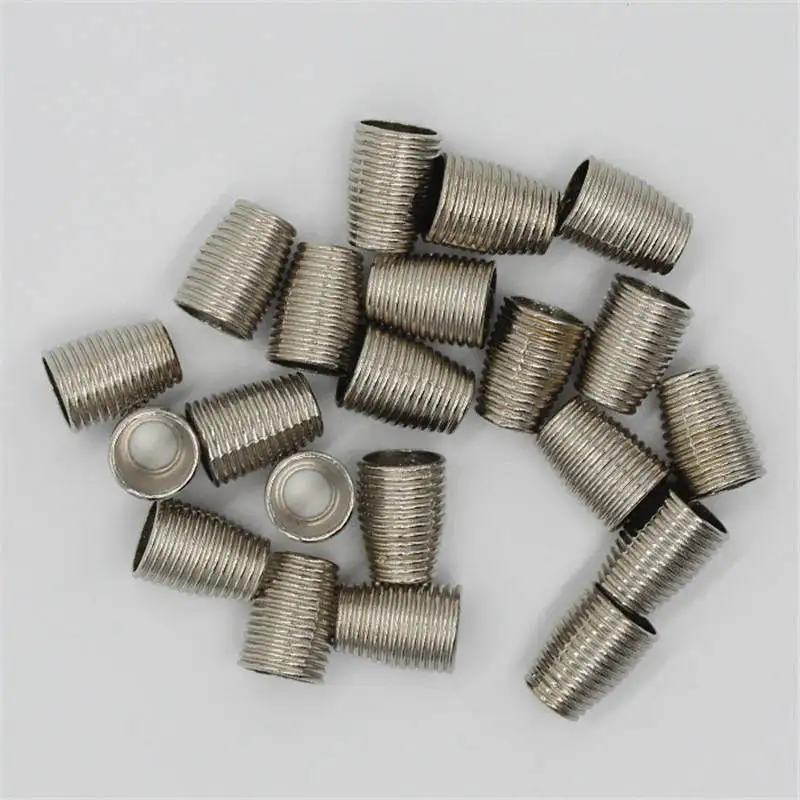 Metal Alloy Conical Spiral Shape Cord End Jewelry Making Hat Jacket Accessory DIY Craft Supply 3 Colors 17*9mm 20PCs