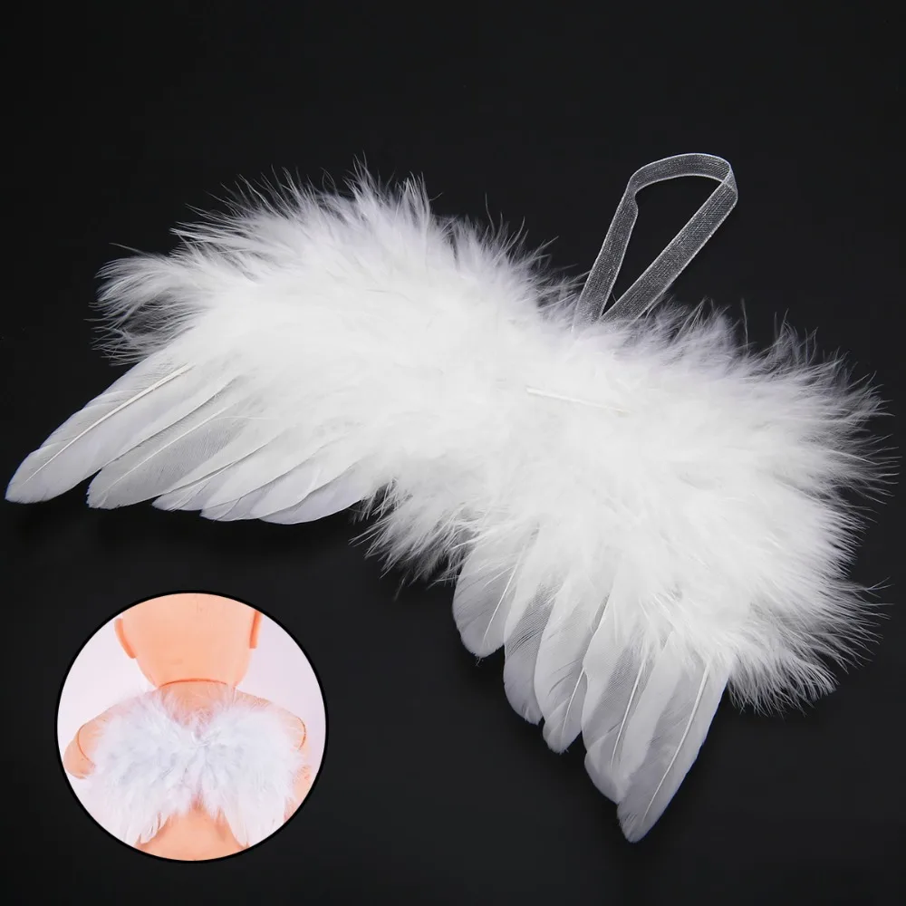 Mayitr White Angel Feather Wing Decoration Christmas Tree Party Hanging ...