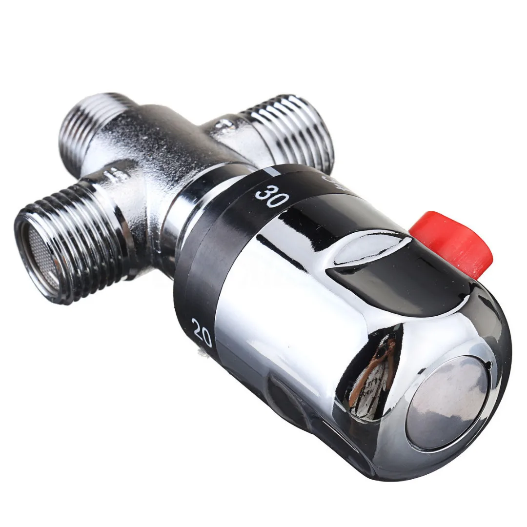 3 Way Temperature Control Valve Hot/Cold Thermostatic Mixing Valve For